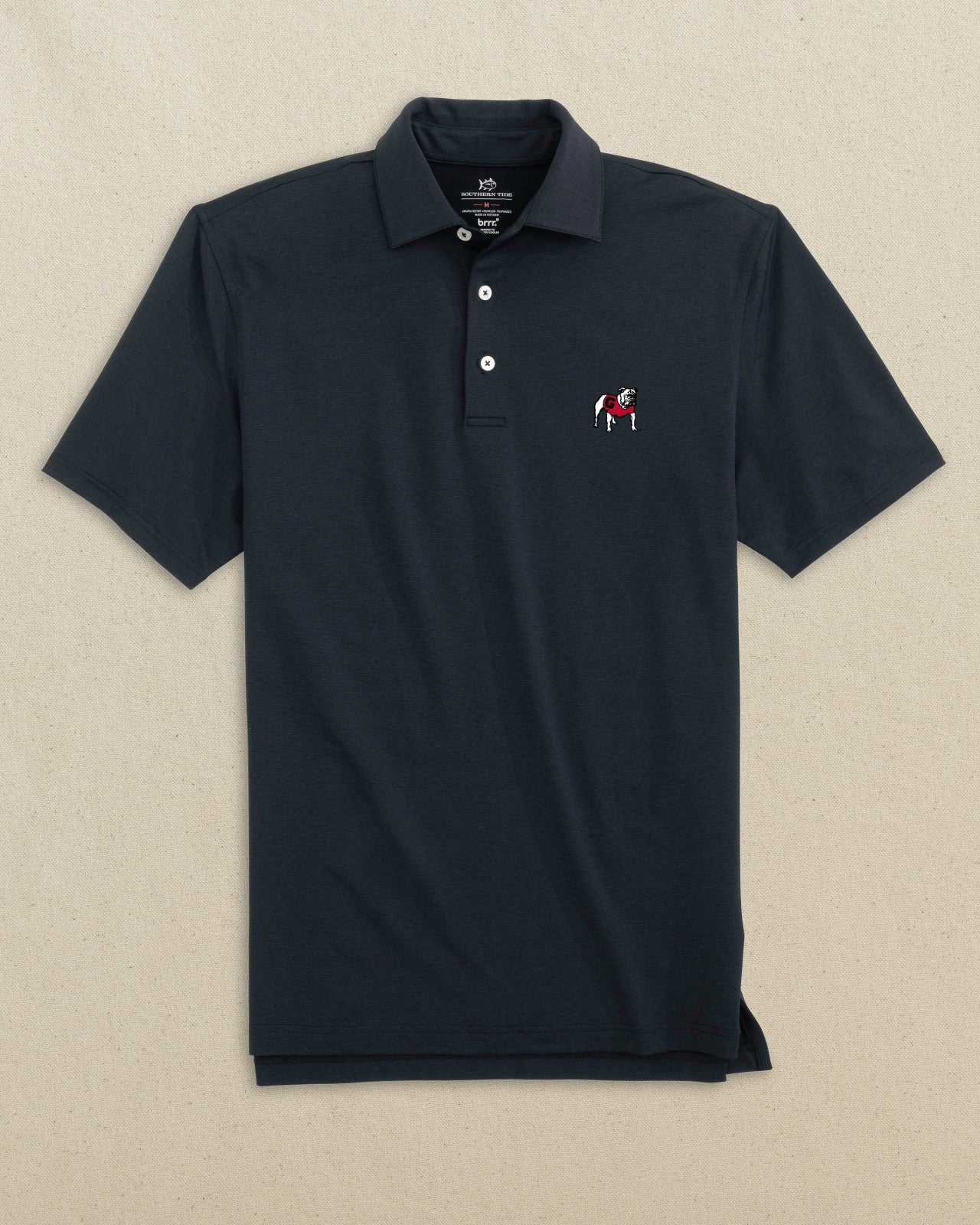 Southern Tide Georgia Bulldogs brrr°®-eeze Heather Polo For Collegiate