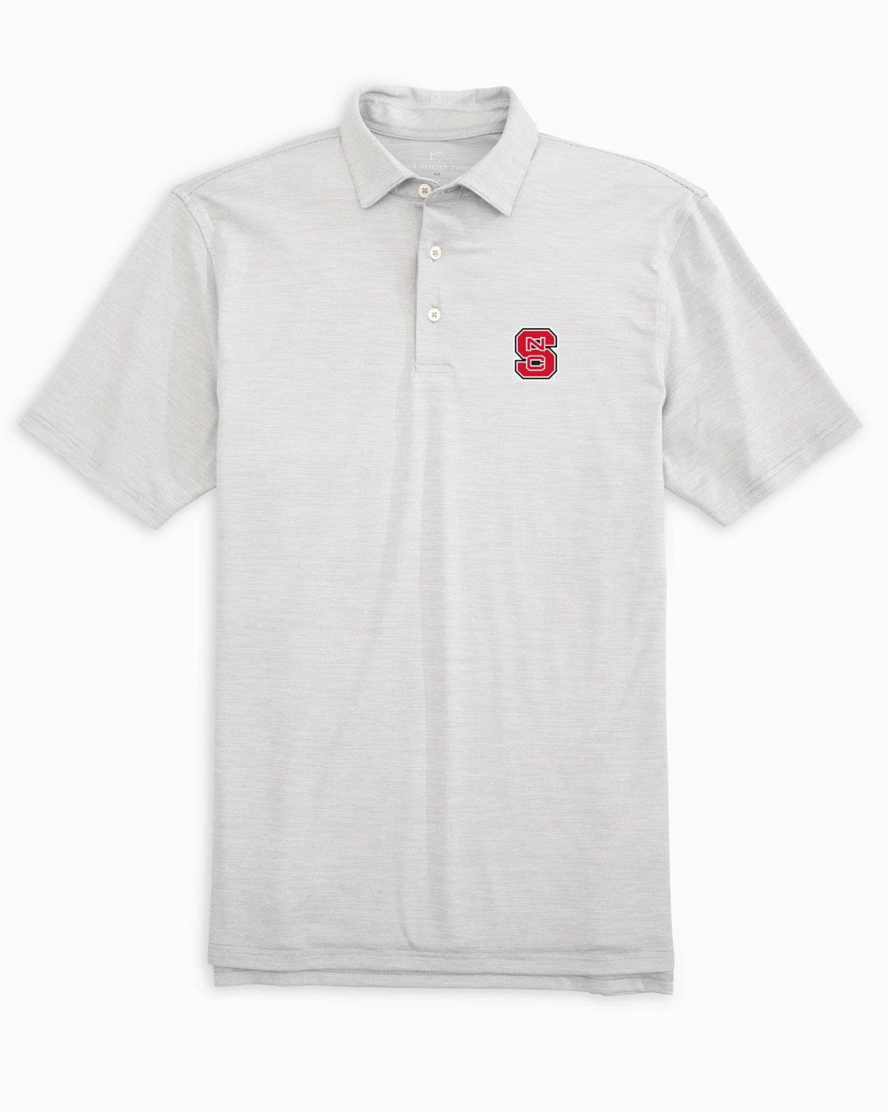 Southern Tide NC State Driver Spacedye Polo Shirt For Collegiate