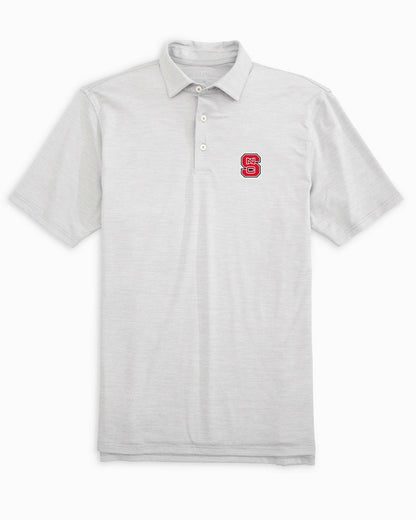Southern Tide NC State Driver Spacedye Polo Shirt For Collegiate