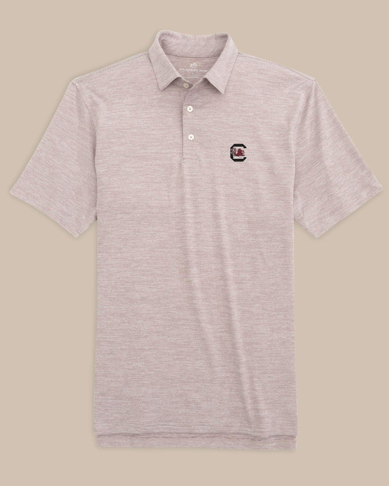 Southern Tide SC Gamecocks Driver Spacedye Polo Shirt For Collegiate