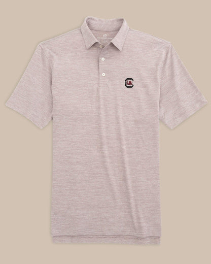 Southern Tide SC Gamecocks Driver Spacedye Polo Shirt For Collegiate