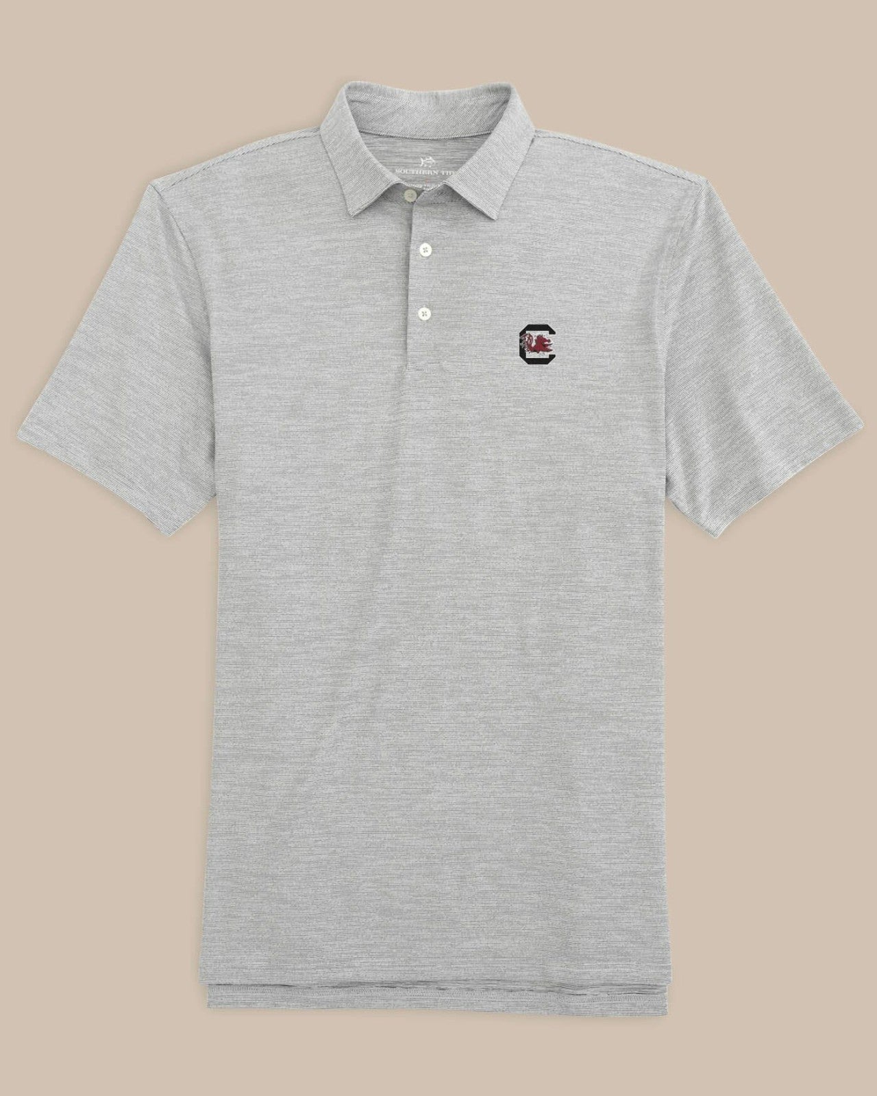 Southern Tide SC Gamecocks Driver Spacedye Polo Shirt For Collegiate