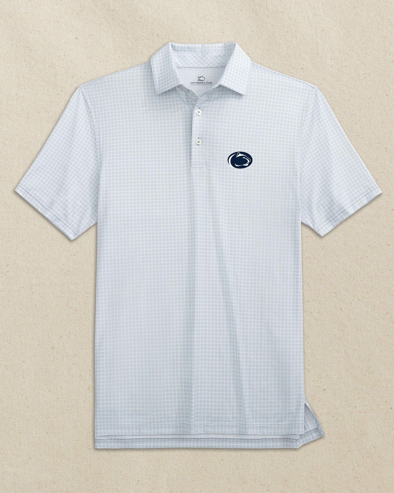 Southern Tide Penn State Nittany Lions Dunes Edge Plaid Polo For Collegiate