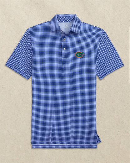 Southern Tide Florida Gators Driver Dunes Edge Plaid Polo For Collegiate