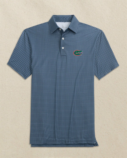Southern Tide Florida Gators Driver Dunes Edge Plaid Polo For Collegiate