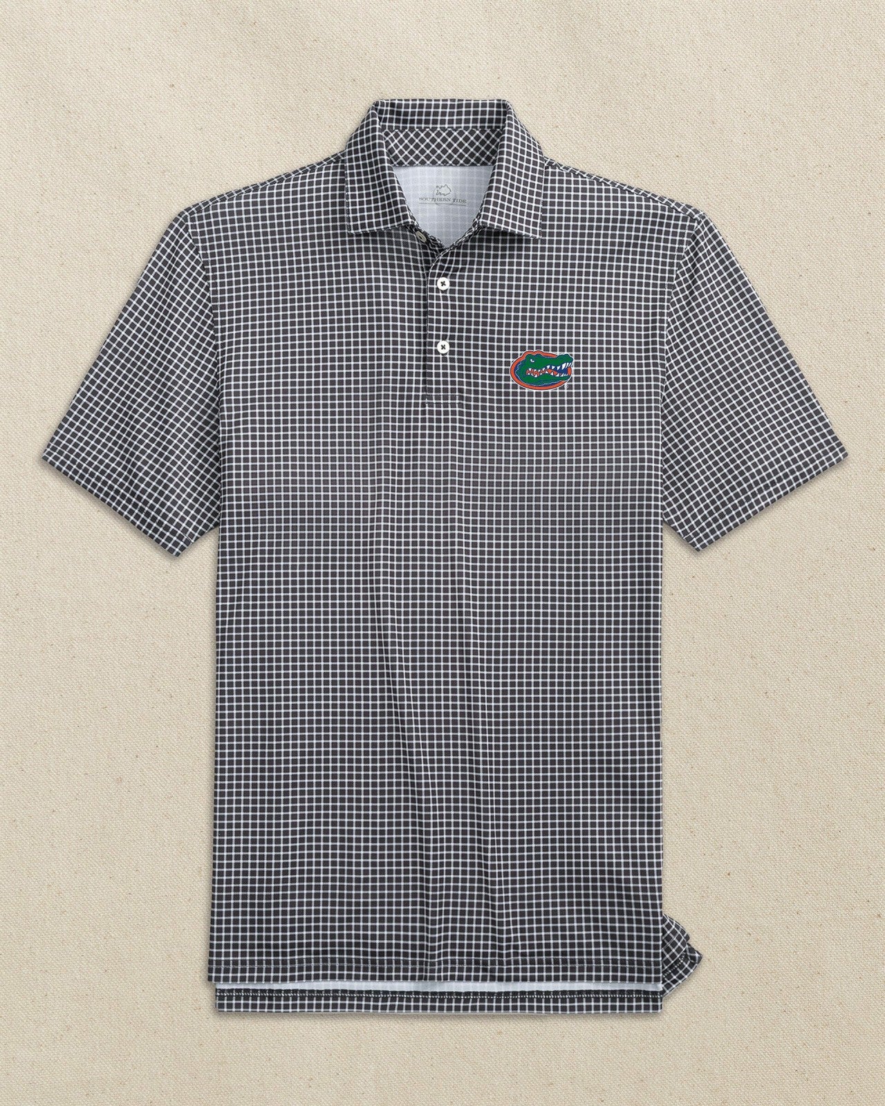 Southern Tide Florida Gators Driver Dunes Edge Plaid Polo For Collegiate