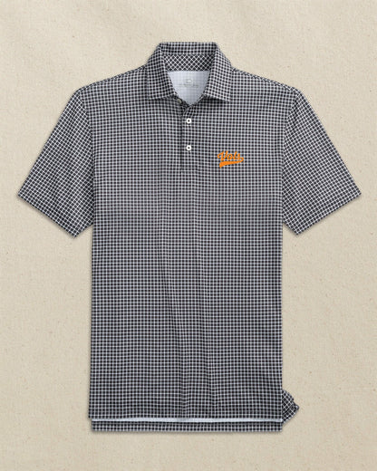 Southern Tide Tennessee Vols Script Dunes Edge Plaid Polo For Collegiate