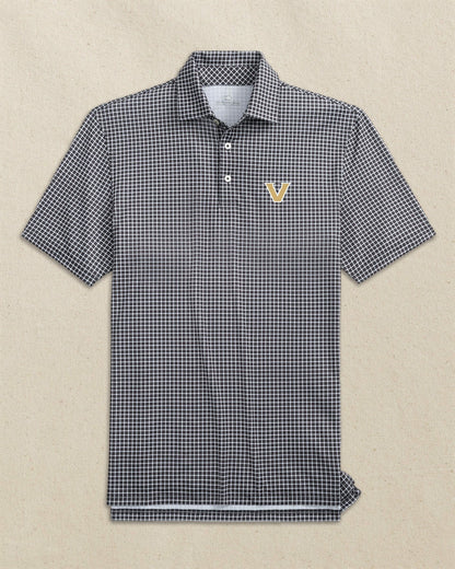 Southern Tide Vanderbilt Commodores Dunes Edge Plaid Polo For Collegiate