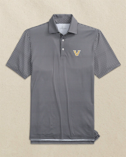 Southern Tide Vanderbilt Commodores Dunes Edge Plaid Polo For Collegiate