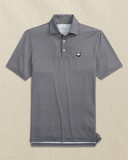 Southern Tide Georgia Bulldogs Head Dunes Edge Plaid Polo For Collegiate