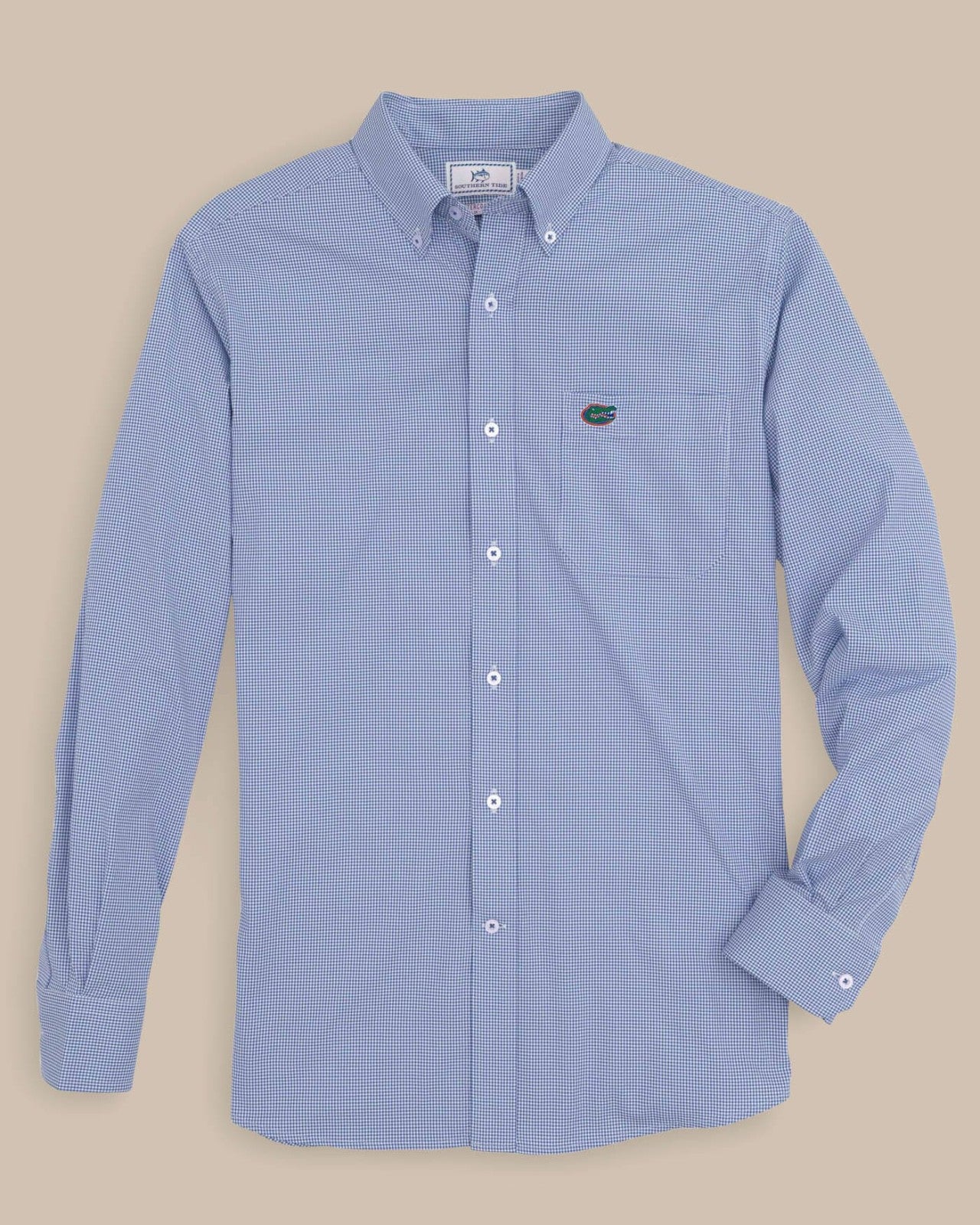Southern Tide Florida Gators Gingham Button Down Shirt Collegiate For Collegiate