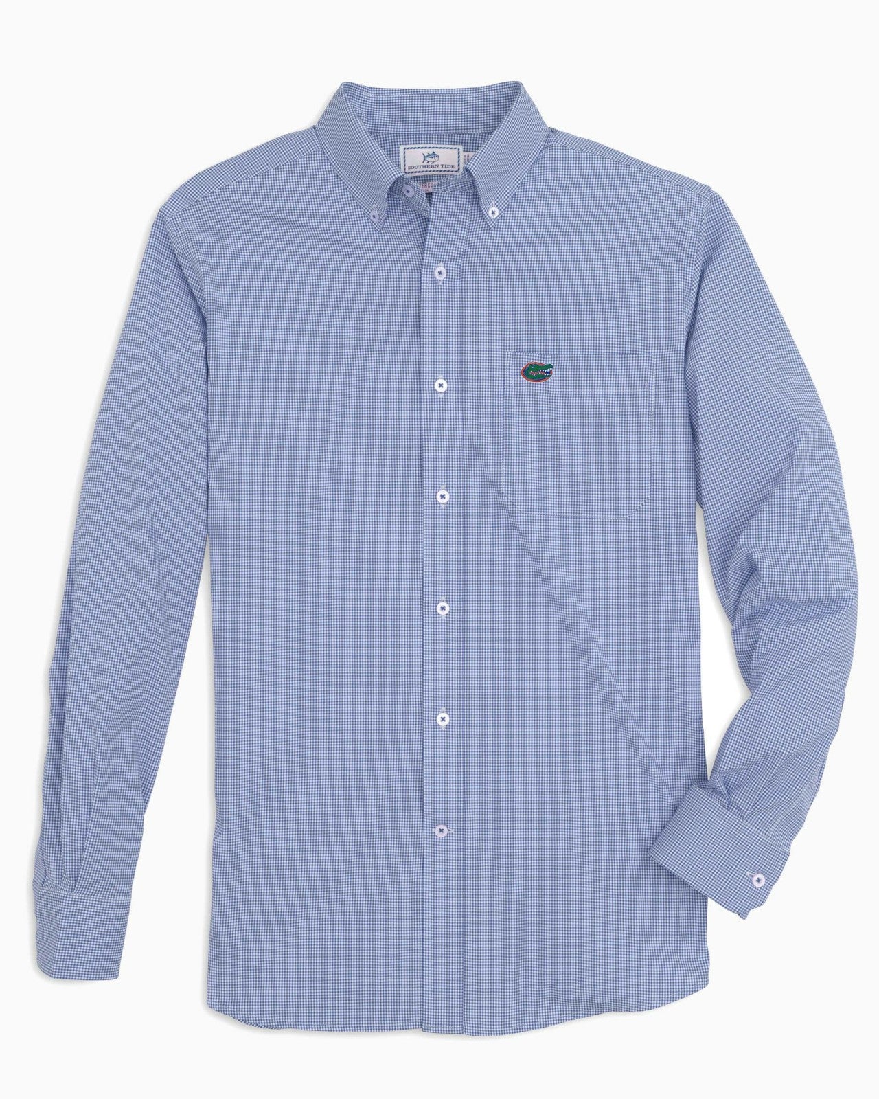 Southern Tide Florida Gators Gingham Button Down Shirt Collegiate For Collegiate