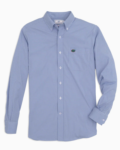 Southern Tide Florida Gators Gingham Button Down Shirt Collegiate For Collegiate
