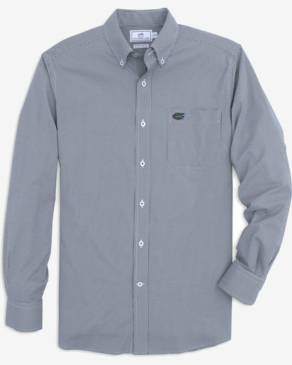Southern Tide Florida Gators Gingham Button Down Shirt Collegiate For Collegiate