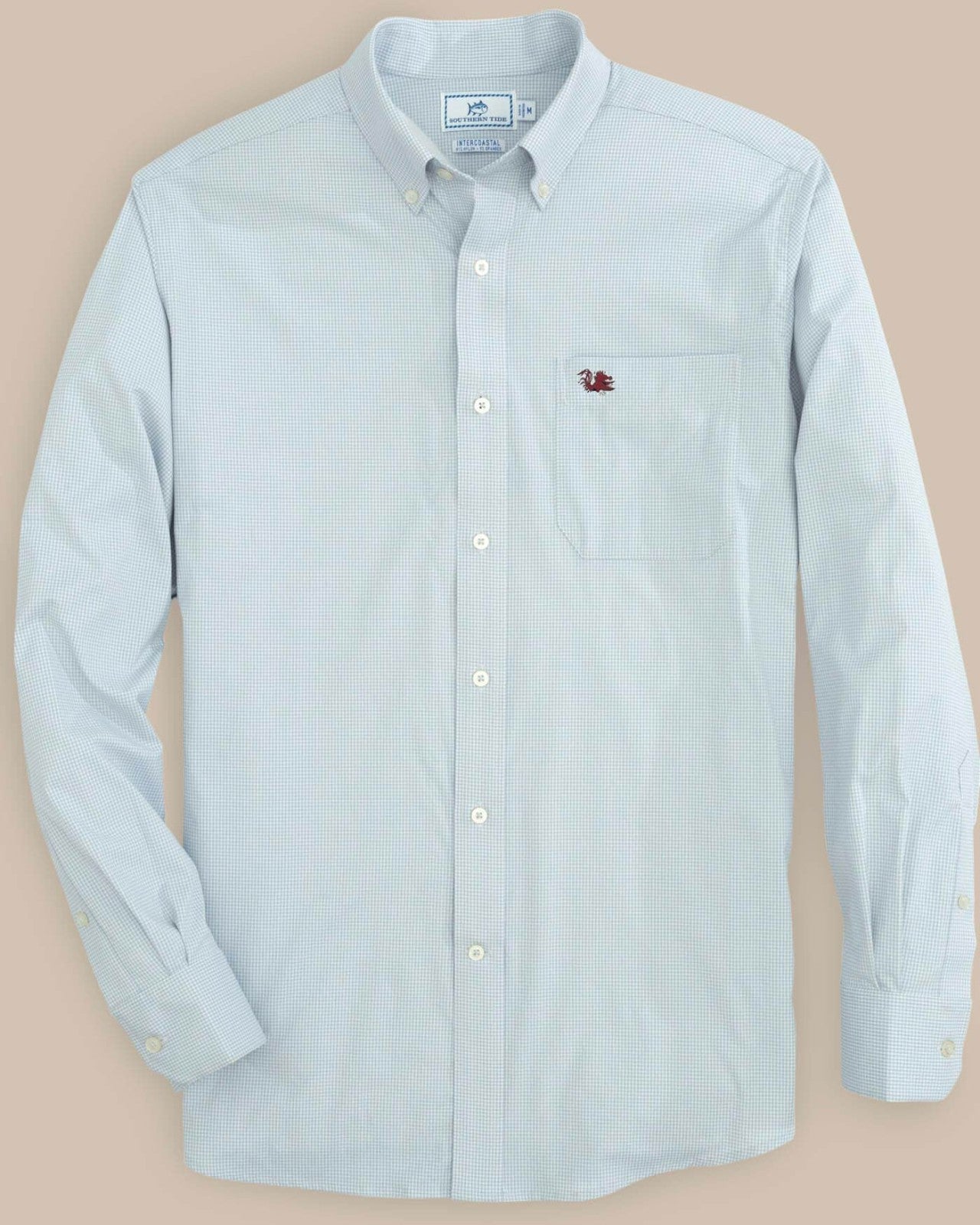 Southern Tide USC Gamecocks Gingham Button Down Shirt For Collegiate
