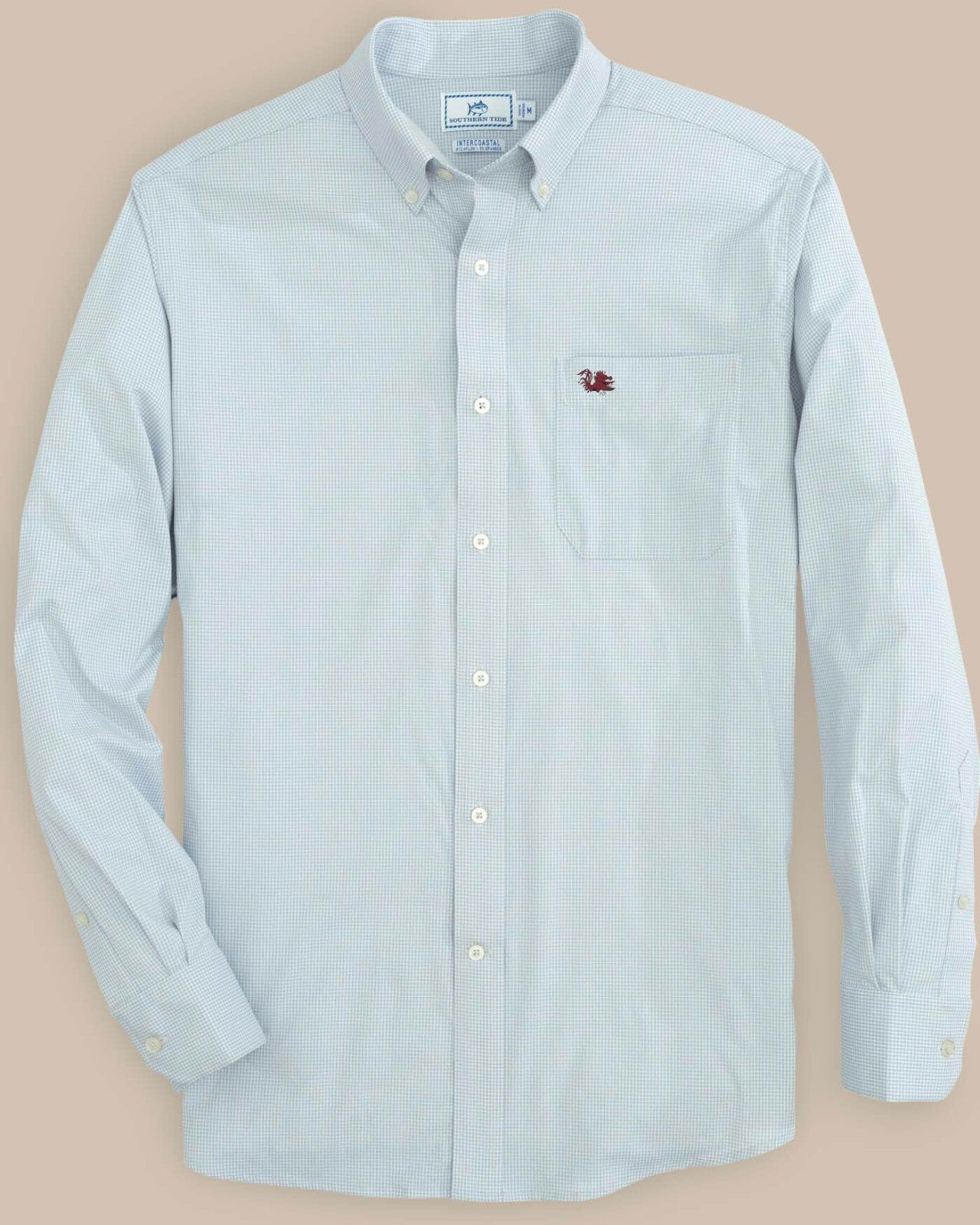 Southern Tide USC Gamecocks Gingham Button Down Shirt For Collegiate