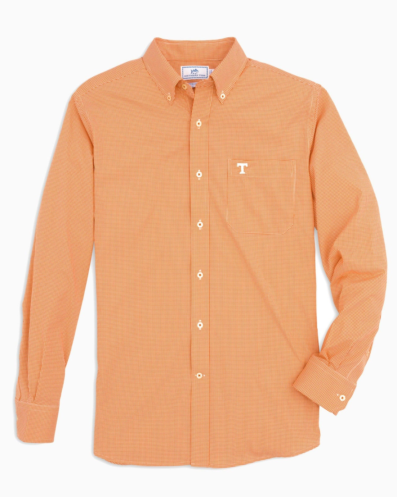 Southern Tide Tennessee Vols Gingham Button Down Shirt For Collegiate