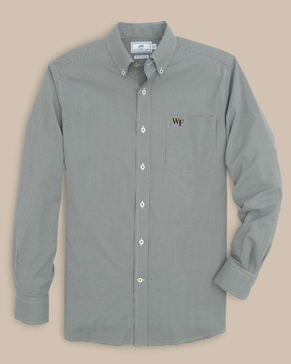 Southern Tide Wake Forest Gingham Button Down Shirt Collegiate For Collegiate
