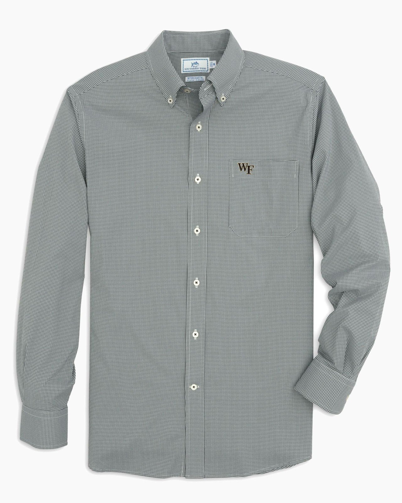 Southern Tide Wake Forest Gingham Button Down Shirt Collegiate For Collegiate