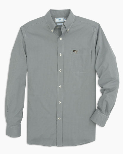 Southern Tide Wake Forest Gingham Button Down Shirt Collegiate For Collegiate