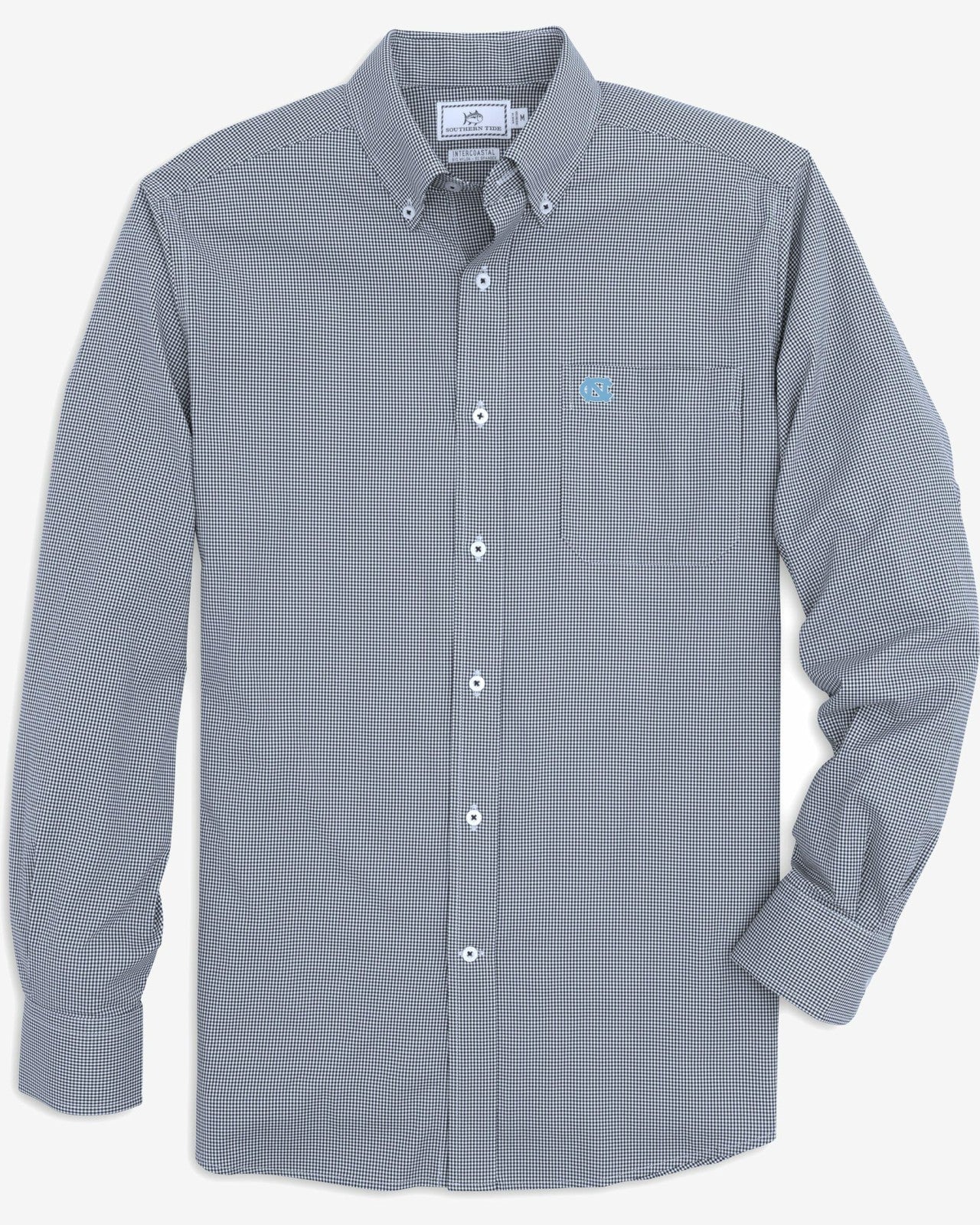 Southern Tide UNC Tar Heels Gingham Button Down Shirt Collegiate For Collegiate