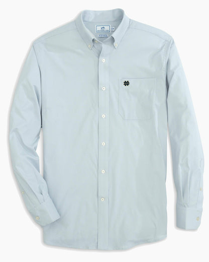 Southern Tide Notre Dame Fighting Irish Gingham Button Down Shirt For Collegiate