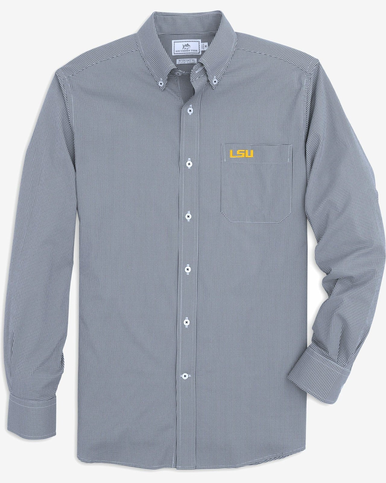 Southern Tide LSU Tigers Gingham Button Down Shirt Collegiate For Collegiate