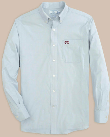 Southern Tide Mississippi State Bulldogs Gingham Button Down Shirt For Collegiate