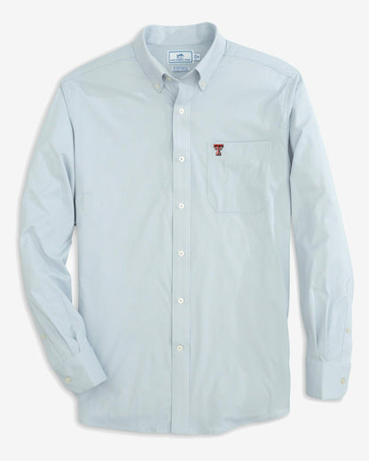 Southern Tide Texas Tech Red Raiders Gingham Button Down Shirt For Collegiate