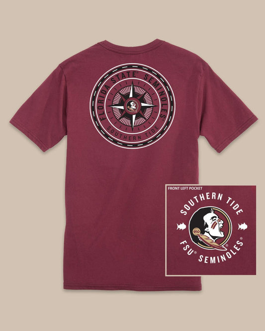 Southern Tide FSU Seminoles Gameday Collegiate Compass T-Shirt For Collegiate