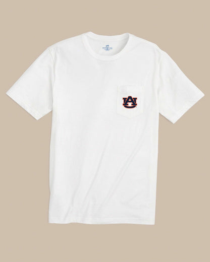 Southern Tide Auburn Tigers Gameday Embroidered Short Sleeve T-Shirt For Collegiate