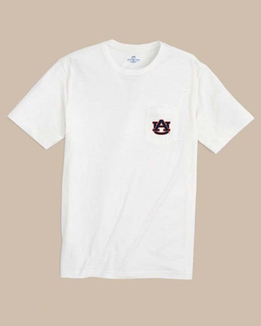 Southern Tide Auburn Tigers Gameday Embroidered Short Sleeve T-Shirt For Collegiate