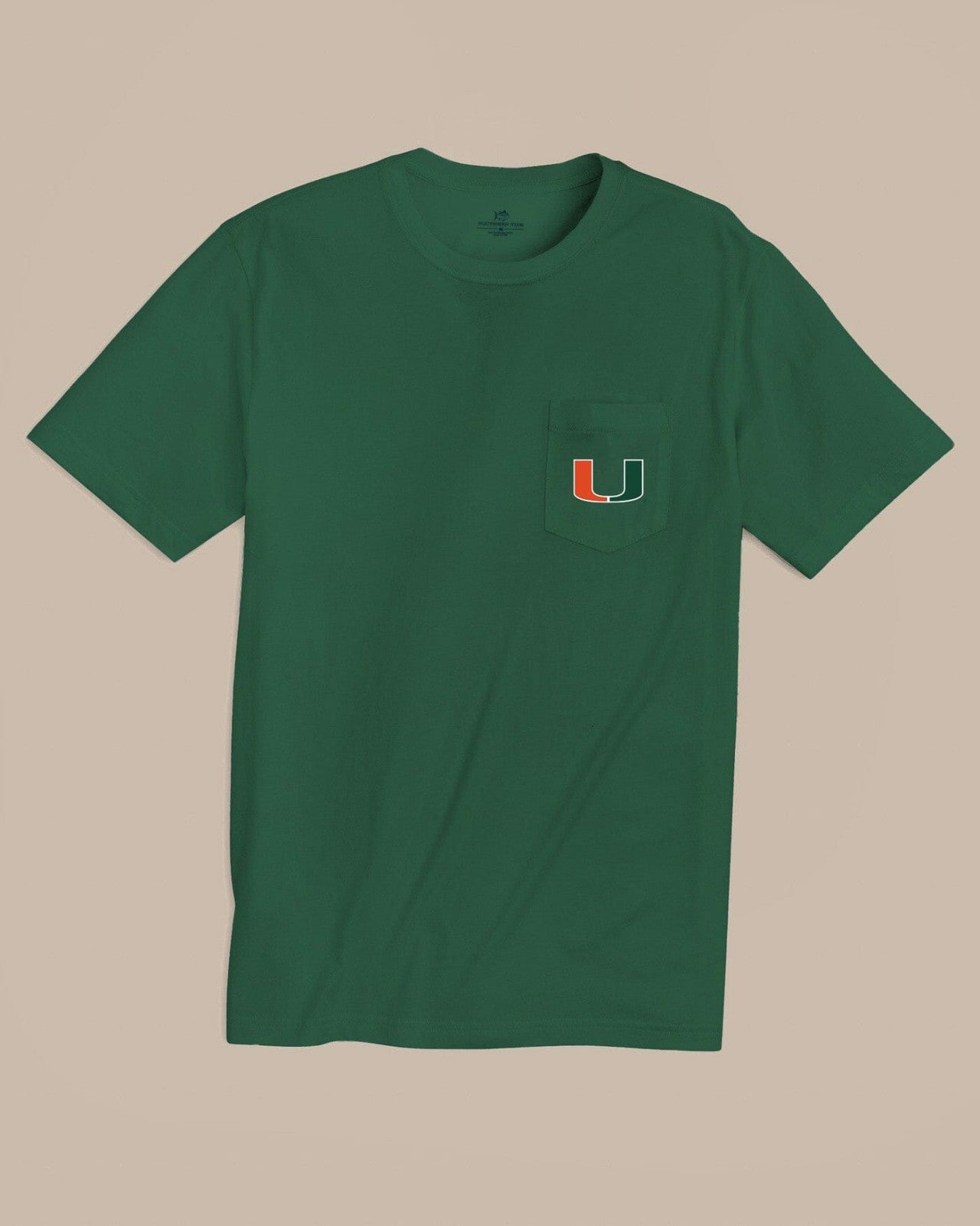 Southern Tide Miami Hurricanes Embroidered Short Sleeve T-Shirt For Collegiate