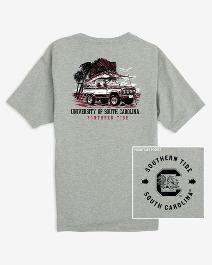 Southern Tide USC Gamecocks Trophy Catch Heather T-Shirt For Collegiate