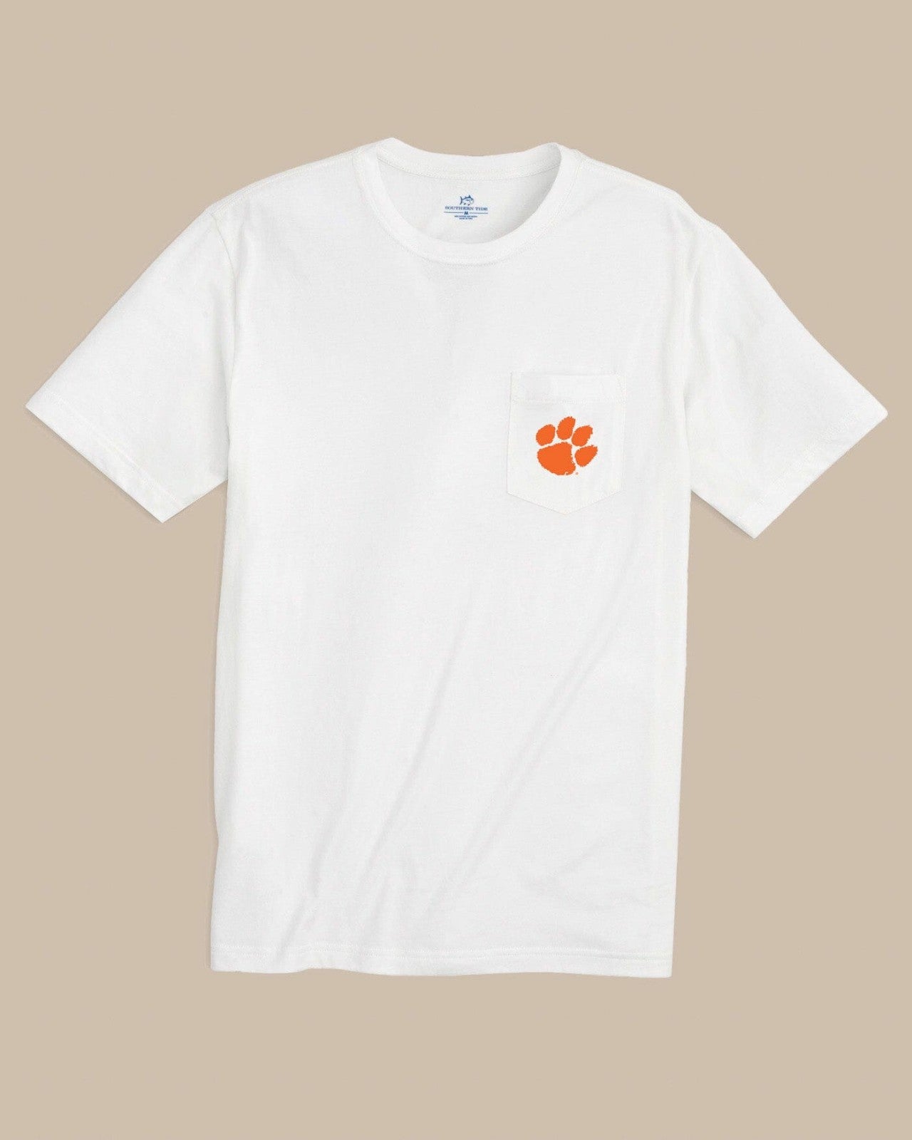 Southern Tide Clemson Tigers Embroidered Short Sleeve T-Shirt For Collegiate