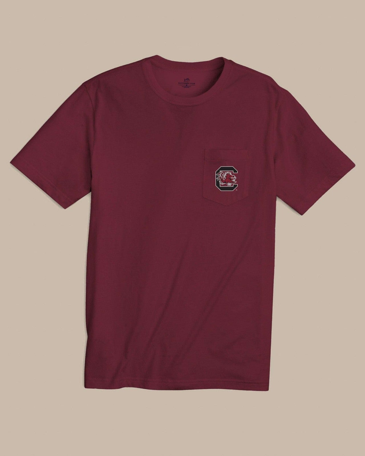 Southern Tide USC Gamecocks Gameday Embroidered Short Sleeve T-Shirt For Collegiate