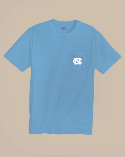 Southern Tide UNC Tar Heels Gameday Embroidered Short Sleeve T-Shirt For Collegiate