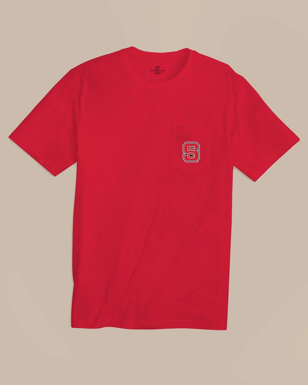 Southern Tide NC State Wolfpack Embroidered Short Sleeve T-Shirt For Collegiate
