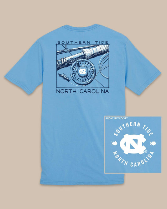 Southern Tide UNC Tar Heels Gameday Fly Reel T-Shirt For Collegiate