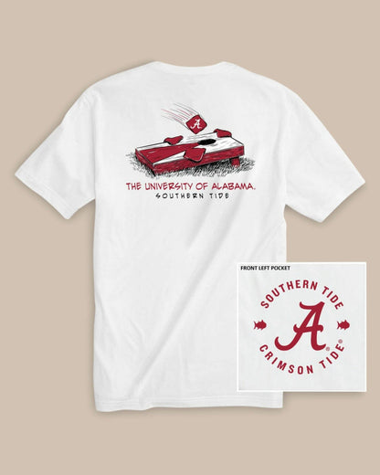 Southern Tide Alabama Crimson Tide Cornhole T-Shirt For Collegiate