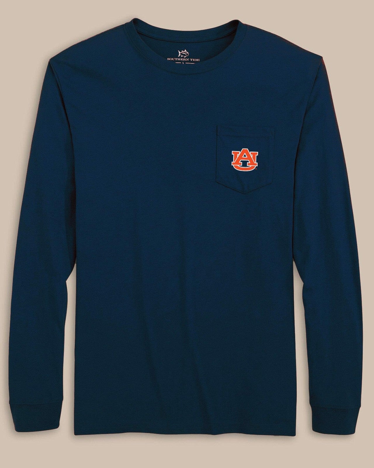 Southern Tide Auburn Tigers Gameday Embroidered Long Sleeve T-Shirt For Collegiate