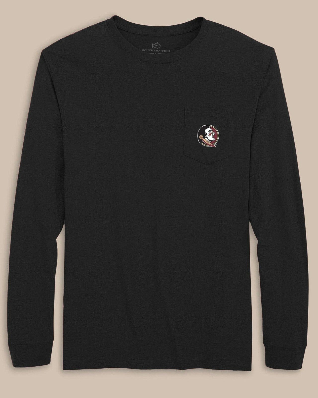 Southern Tide FSU Seminoles Gameday Embroidered Long Sleeve T-Shirt For Collegiate