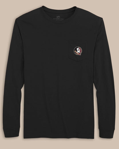 Southern Tide FSU Seminoles Gameday Embroidered Long Sleeve T-Shirt For Collegiate