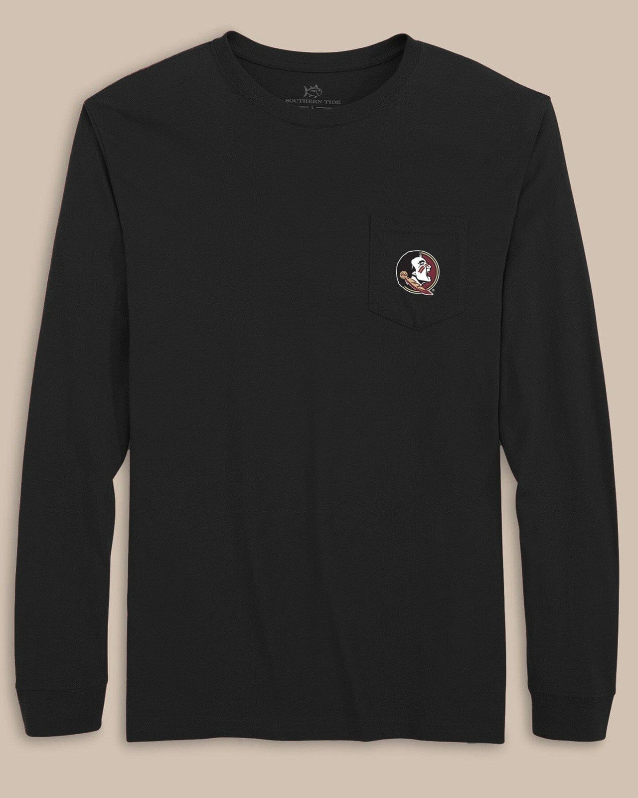 Southern Tide FSU Seminoles Gameday Embroidered Long Sleeve T-Shirt For Collegiate