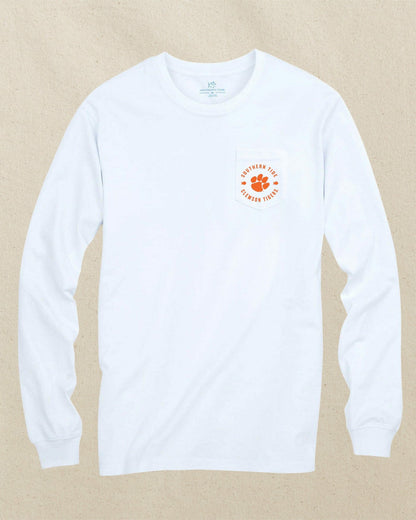 Southern Tide Clemson Tigers Bonfire Long Sleeve T-Shirt For Collegiate