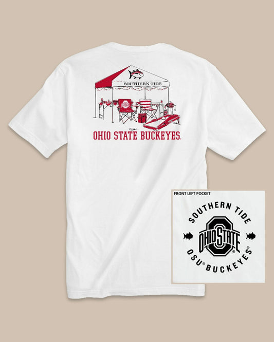 Southern Tide Ohio State Buckeyes Tailgate Time T-Shirt For Collegiate