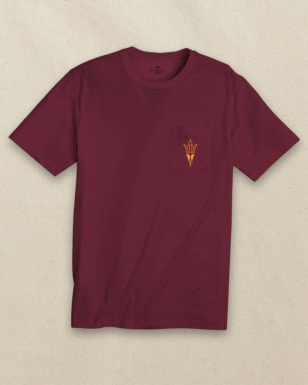 Southern Tide Arizona State Embroidered Short Sleeve T-Shirt For Collegiate