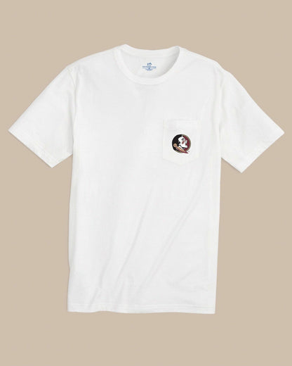 Southern Tide FSU Seminoles Gameday Embroidered Short Sleeve T-Shirt For Collegiate