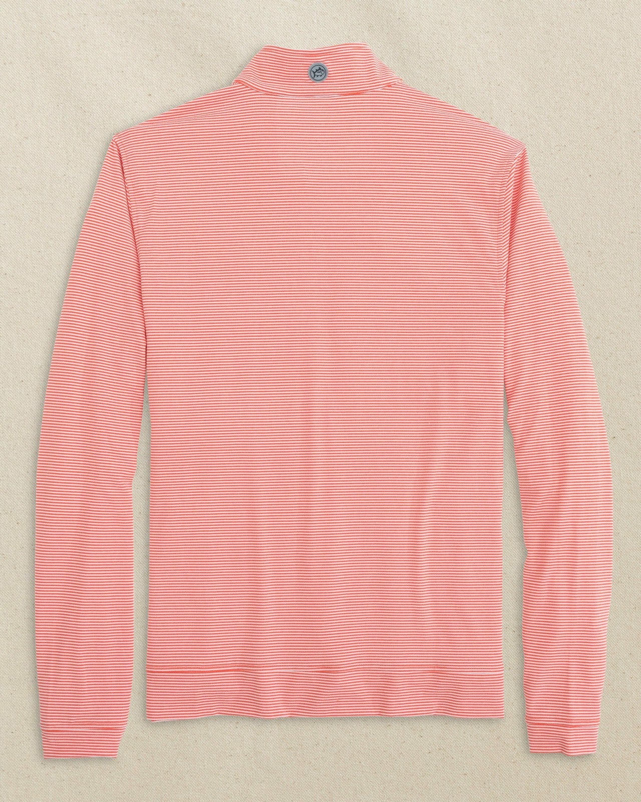 Southern Tide UVA Cavaliers Stripe Heather Quarter Zip For Collegiate