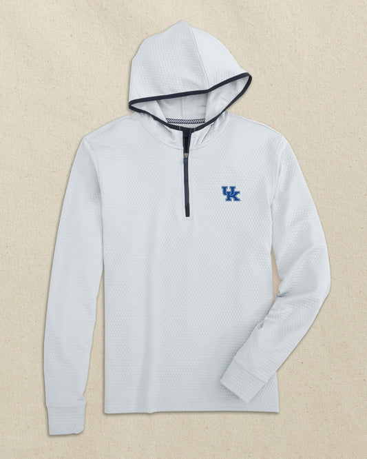 Southern Tide Kentucky Wildcats Scuttle Quarter Zip Hoodie For Collegiate